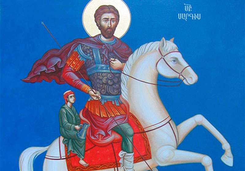 Святой Саргис Стратилат.

