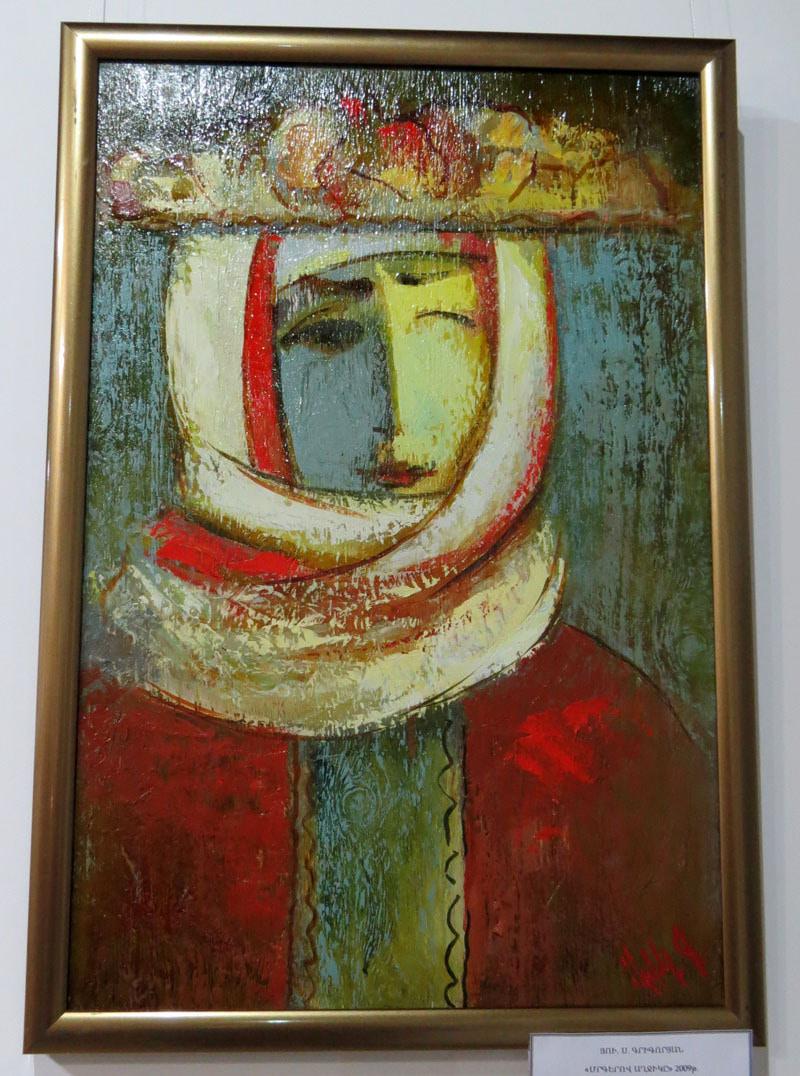 Работа  Юрия Григоряна (старшего)  Девушка с плодами. 2009 г.