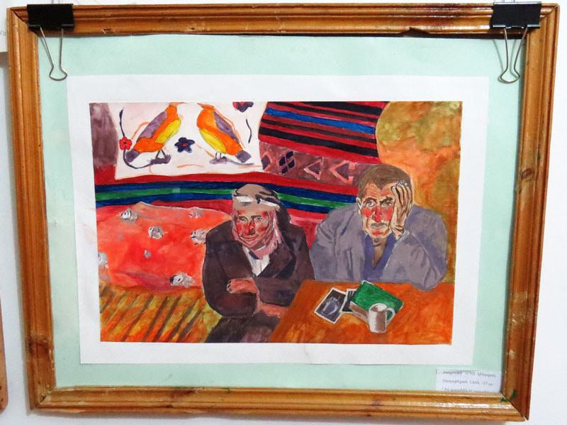 Работа Левона Сагателяна (Гадрут), выпускник. Дедушка и бабушка.